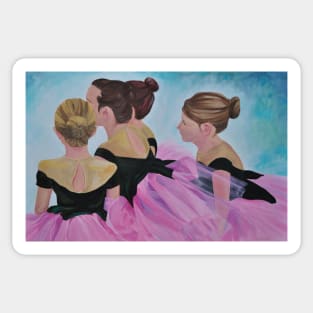 Ballet Children in Pink TuTus Sticker